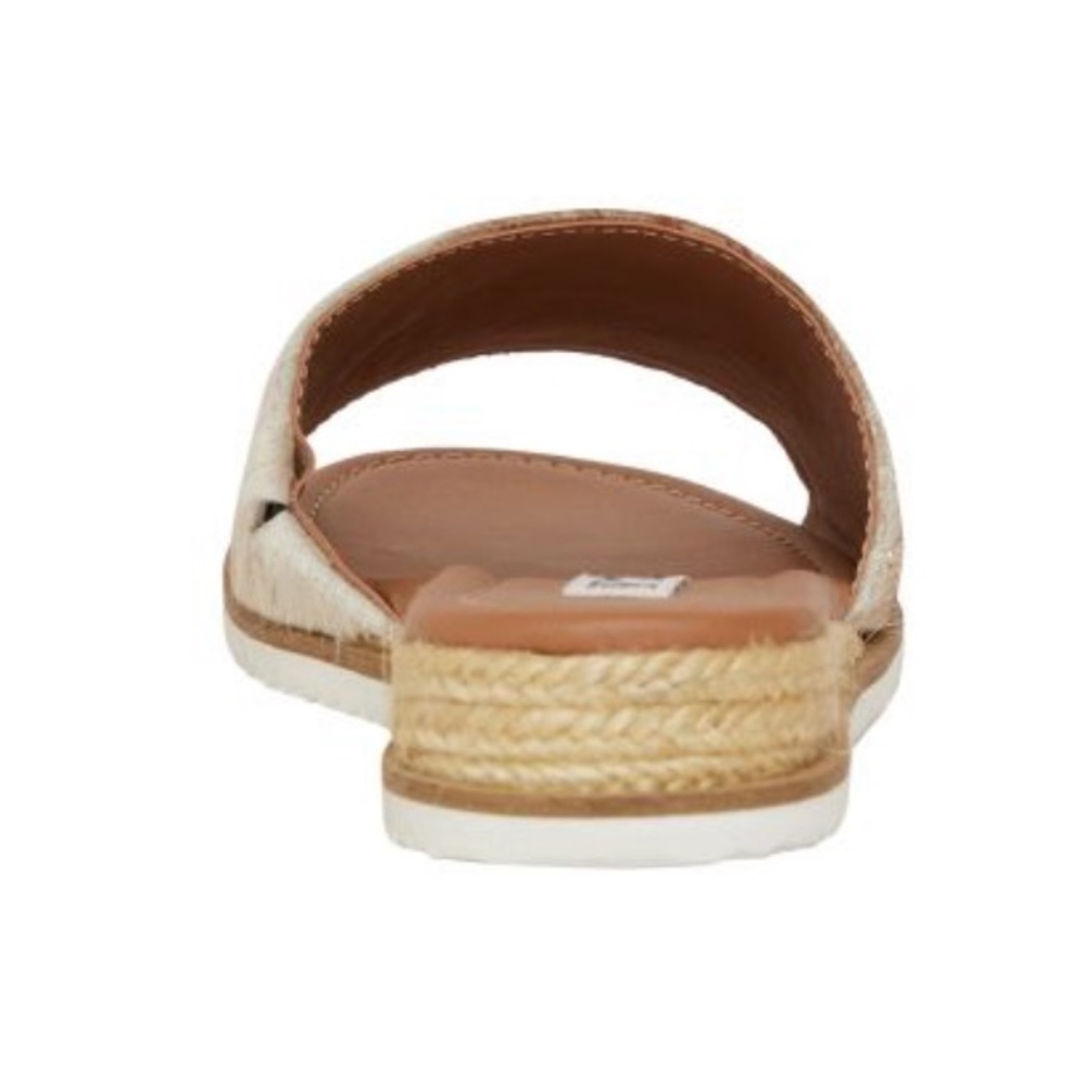 Myra Bag Cowhide Slide Sandals in Brown and White - Picture 3 of 7